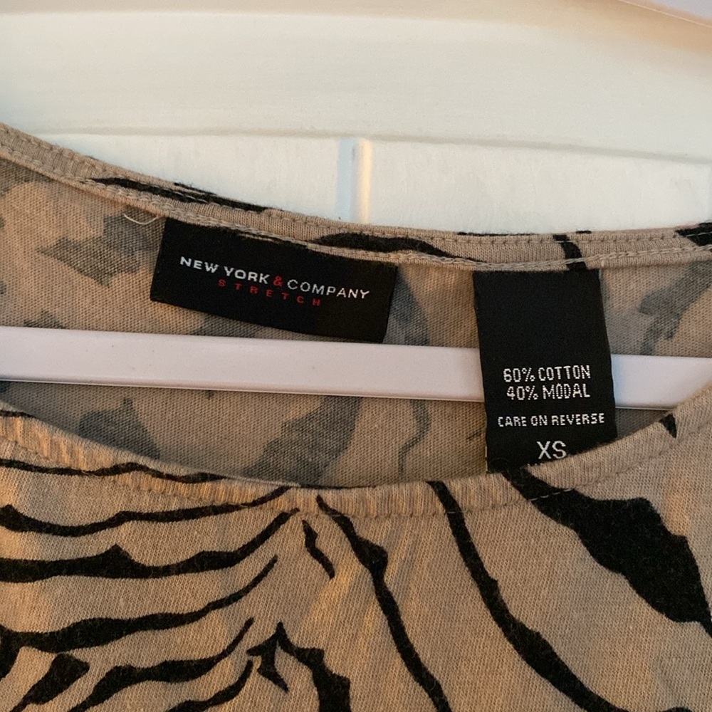 Zebra Print Ruched Dress - Picture 2 of 3